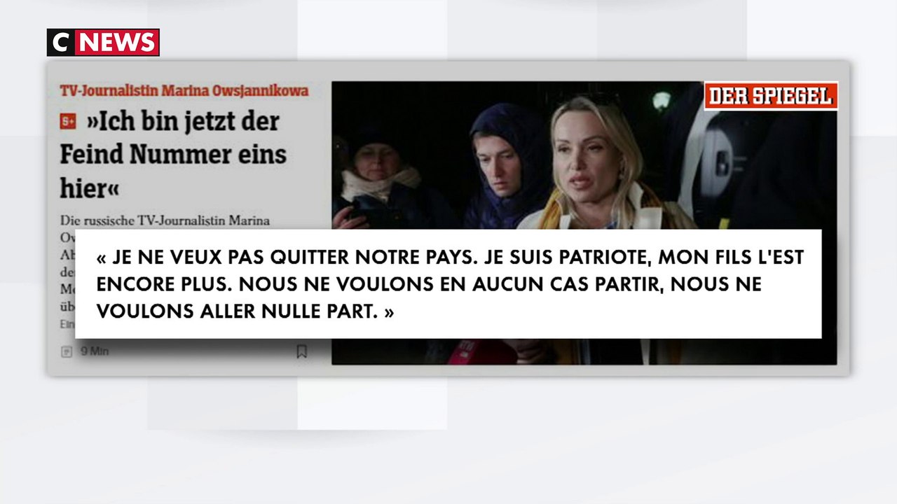 La journaliste russe contestataire, Marina Ovsiannikova, refuse l'invitation à l'exil d'Emmanuel Macron