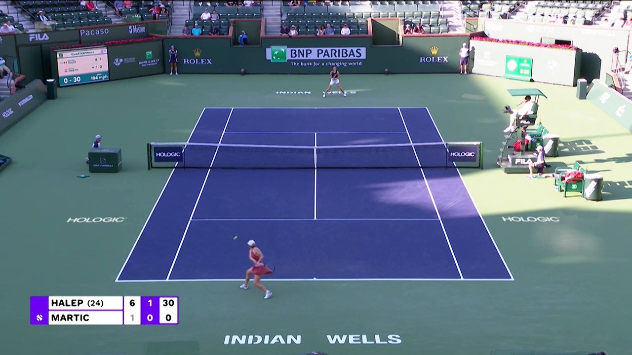 Highlights: Halep lässt Martic keine Chance