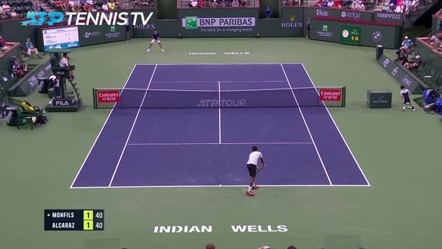 Indian Wells - Alcaraz trop fort pour Monfils