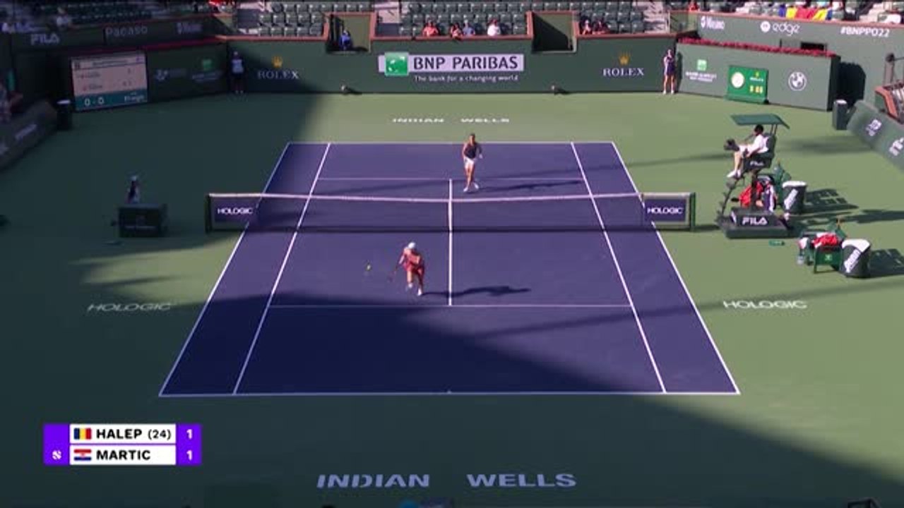 Highlights: Halep lässt Martic keine Chance