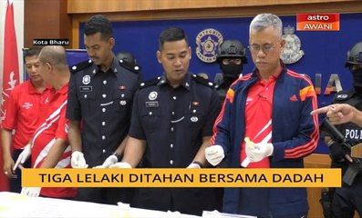 Tiga lelaki ditahan bersama dadah