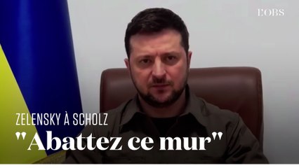 Ukraine : Zelensky appelle l'Allemagne à "abattre le mur" dressé en Europe avec l'invasion