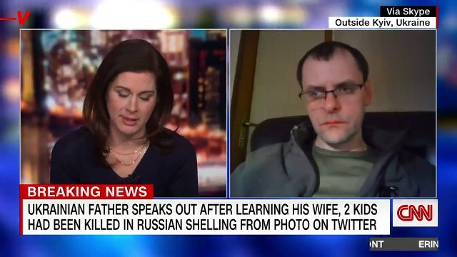 CNN Host Is Brought To Tears on Air as Ukrainian Man Recounts the Death of His Whole Family by Russian Shelling