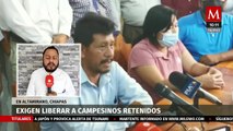 Exigen liberar a campesinos retenidos en Altamirano, Chiapas