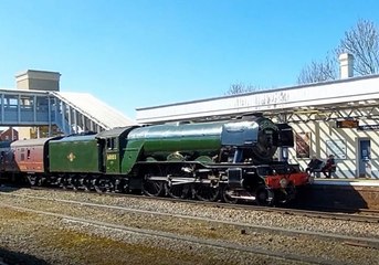 Flying Scotsman arrives in Kent