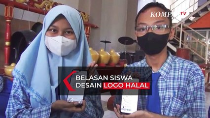 Belasan Siswa SMP di Surabaya Kreasikan Logo Halal