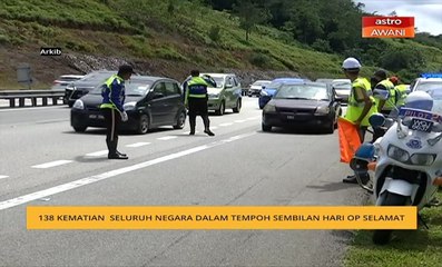 138 kematian seluruh negara dalam tempoh sembilan hari Op Selamat