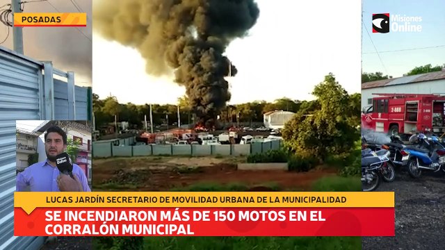 Se incendiaron más de 150 motos en el corralón municipal