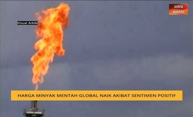 Harga minyak mentah global naik akibat sentimen positif