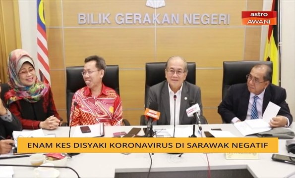Enam kes disyaki koronavirus di Sarawak negatif