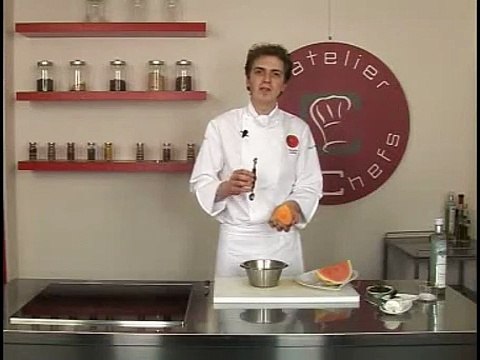 Salade de pastèque et melon au basilic, éclats de chèvre frais