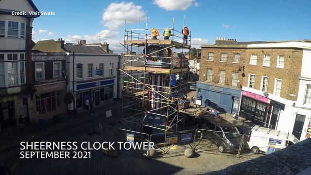 The removal of the Sheerness clock was captured on time-lapse photography