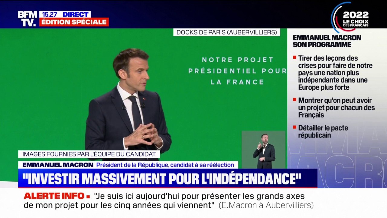 Emmanuel Macron sur l'indépendance agricole: "L'un des défis qui est le nôtre, c'est la transition démographique du monde agricole"