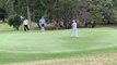 Hayden Hopewell calmly two putts the 18th hole to win the Tasmanian Open