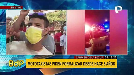 Carmen de la Legua: Desde hace 8 años mototaxistas piden formalizarse