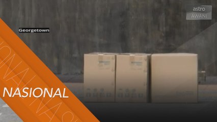 Kotak misteri di hadapan Pejabat Konsulat China diletupkan