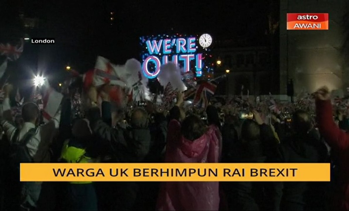 Warga UK berhimpun rai Brexit