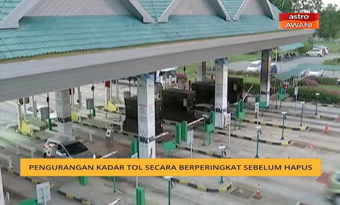 Pengurangan kadar tol secara berperingkat sebelum hapus