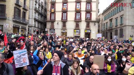 Manifestacion profesores - Sentada reivindicativa