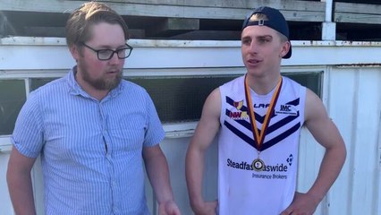 Post match chat with Kynan West after the NWFL grand final
