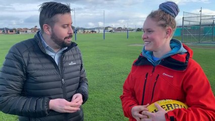 Jacqui Mercer talks about her return to footy following her concussion battle