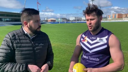Maverick Weller ahead of his Burnie Dockers return on Saturday