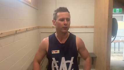 Wynyard coach Beau Sharman after the Cats' win over Ulverstone