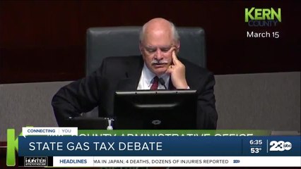 Скачать видео: Kern County Board of Supervisors petition Gov. Gavin Newsom to suspend gas tax