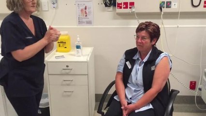 First Pfizer vaccine delivered at North West Regional Hospital