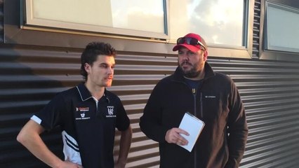 Wynyard's Sherrin Egger after his team's win against Penguin.