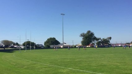 Wynyard’s women’s team celebrates a goal