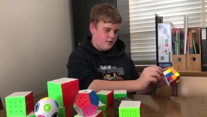 Devonport teen showcases cubing skills