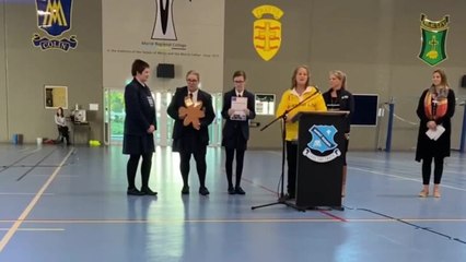 Marist Regional College receives Spirit of Relay award