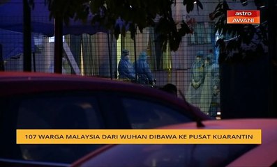 107 warga Malaysia dari Wuhan di bawa ke pusat kuarantin
