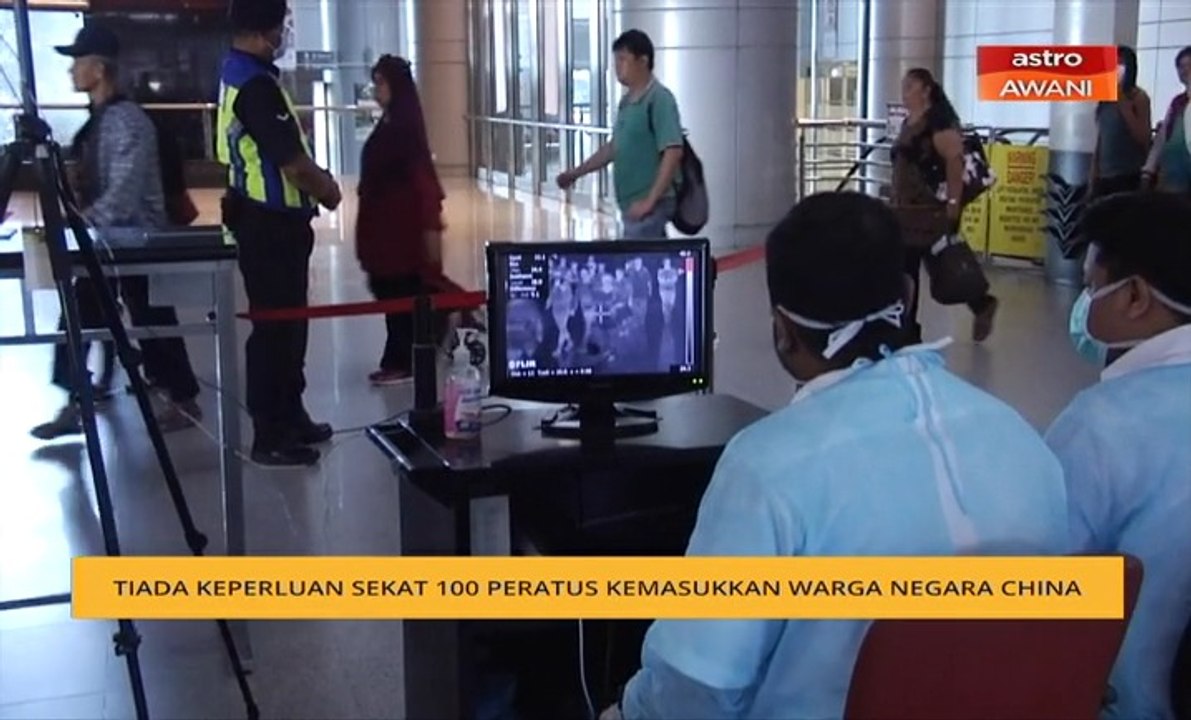 Tiada keperluan sekat 100 peratus warga China