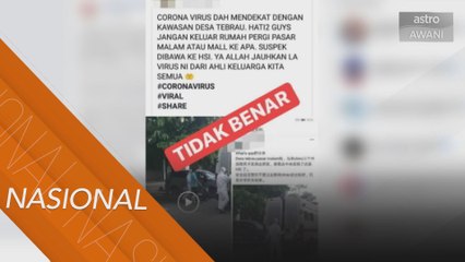 JKNJ nafi kes novel koronavirus di Desa Tebrau