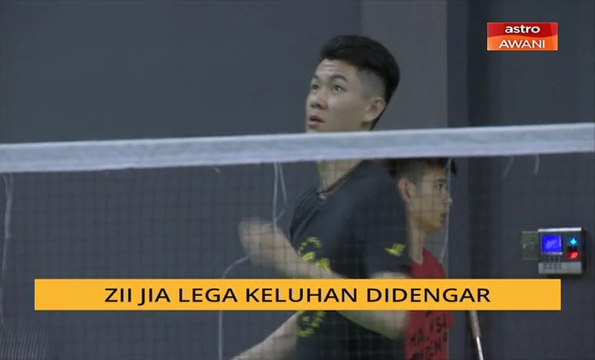 Zii Jia lega keluhan didengar