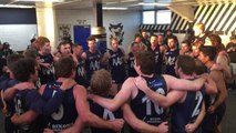 Wynyard players celebrate their win over Burnie