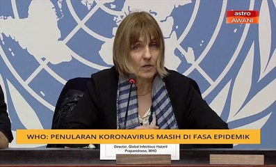 WHO: Penularan koronavirus masih di fasa epidemik