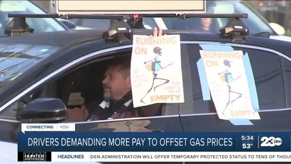 Télécharger la video: Independent Amazon, Uber drivers demanding more pay to offset high gas prices