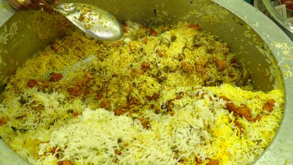 Prawn biriyani with chicken tandoori