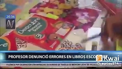 DESPIDEN A PROFESOR, PORQUE ENCONTRÓ ERRORES EN LIBROS PARA NIÑOS DE PRIMARIA