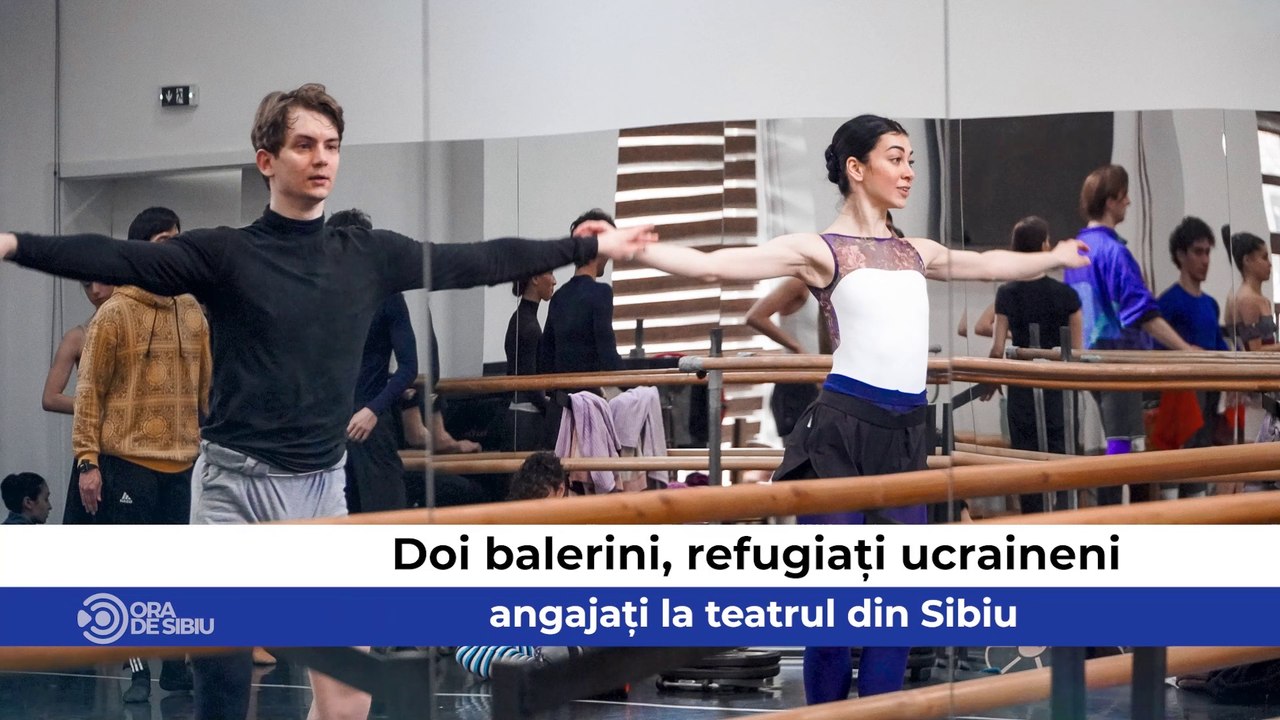 Știrile zilei la Sibiu - Doi balerini, refugiați ucraineni, angajați la teatrul din Sibiu,   Proiectele imobiliare puse pe pauză de război și creșterea prețurilor şi  Iluminatul public, modernizat pe încă cincizeci de străzi din Sibiu