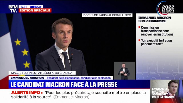 Emmanuel Macron: Je soumettrai la fin de vie à une convention citoyenne