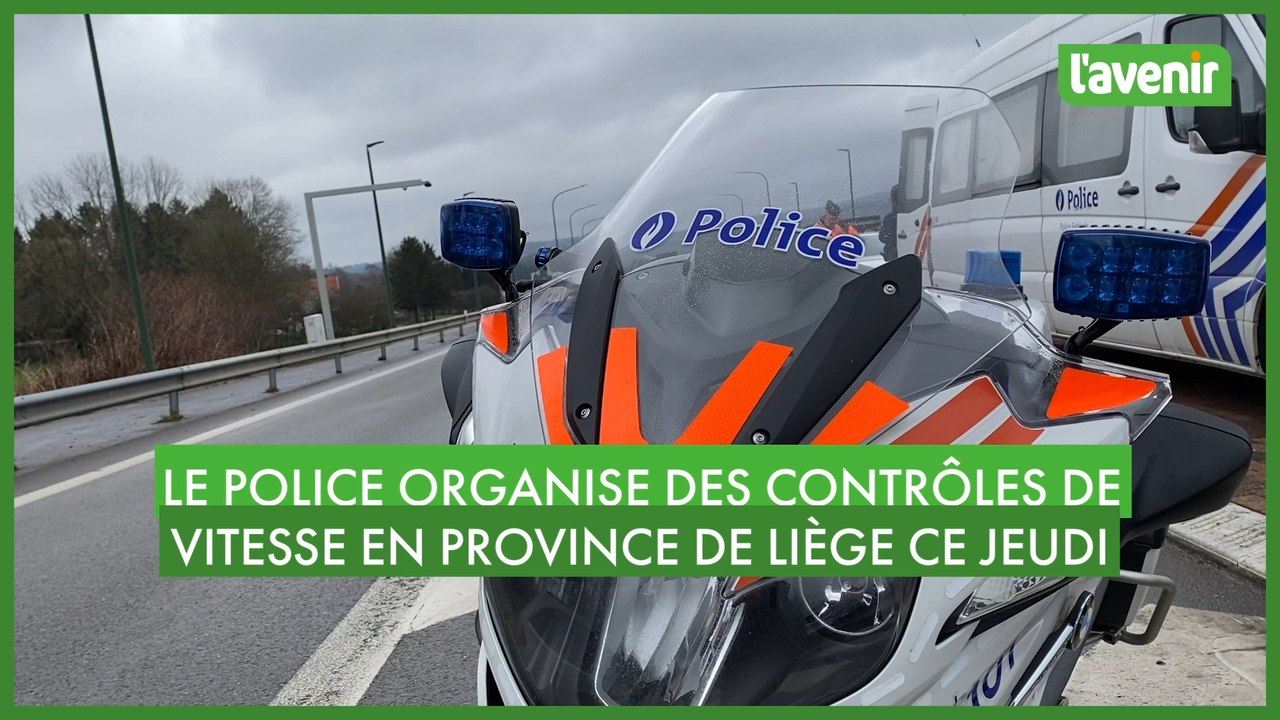 La police a mené des contrôles de vitesse en province de Liège ce jeudi