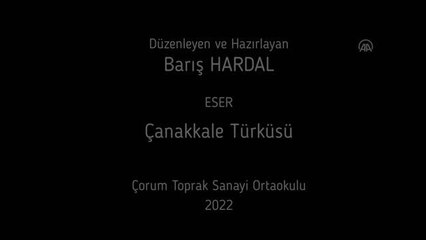 Son dakika haberleri: Öğretmen ve öğrenciler Çanakkale şehitlerini "Çanakkale Türküsü" ile andı