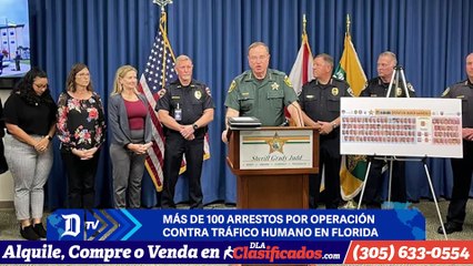 Más de 100 arrestos por operación contra tráfico humano en Florida | El Diario en 90 segundos