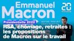 Présidentielle 2022 : RSA, chômage, retraites, les propositions de Macron sur le travail