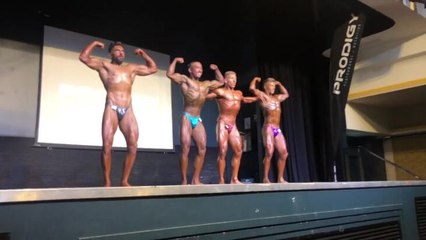 Clash at the Coast competitors on stage