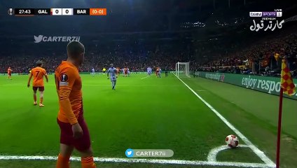 هدف جالاتا سراي الأول ضد برشلونة